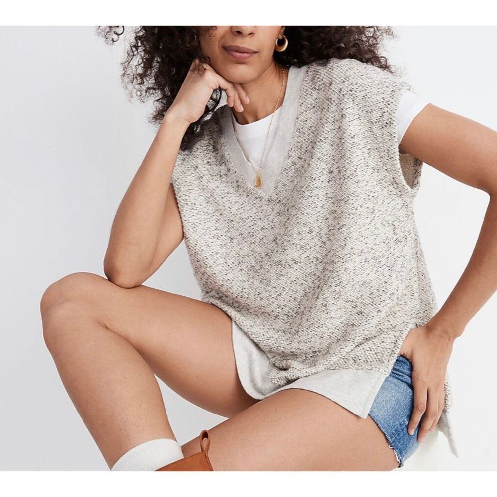 Madewell Marled V-Neck Tunic Vest Women’s XS